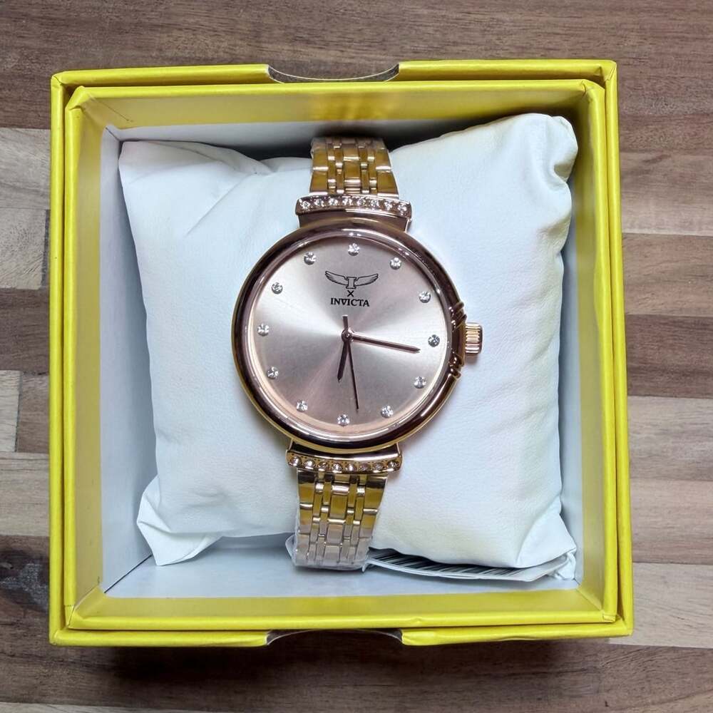 Invicta Angel Watch 69957 Rose Gold Tone Dial